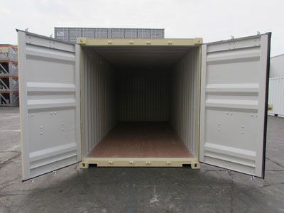 Storage Container with Open Doors